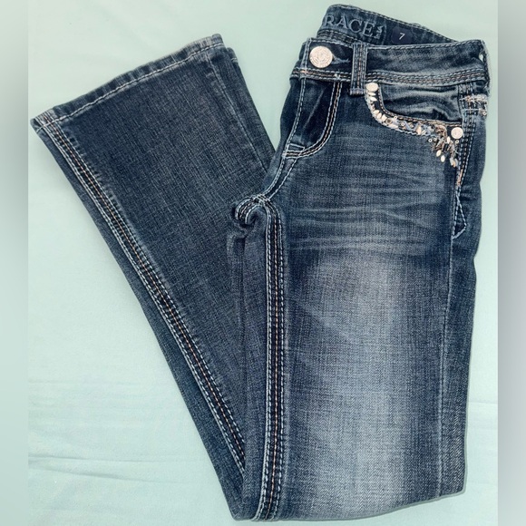 Grace In LA Girls Bootcut Jeans - Picture 11 of 12